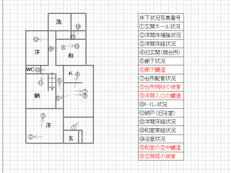 床下状況平面図2